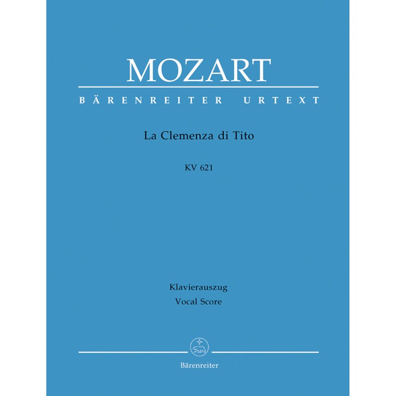 Mozart la clémence de Titus partition chant