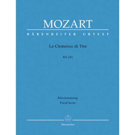 Mozart la clémence de Titus partition chant