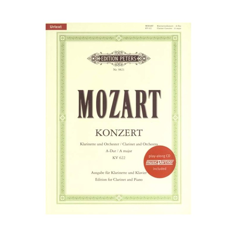 Partition concerto clarinette de Mozart