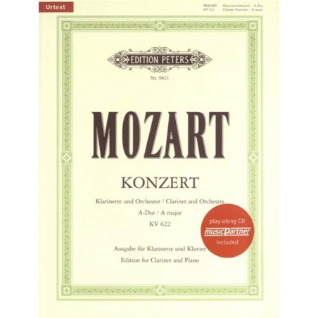 Partition concerto clarinette de Mozart