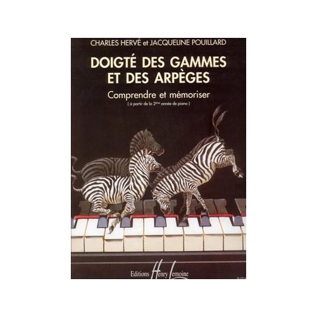 Doigté des gammes et arpèges partition