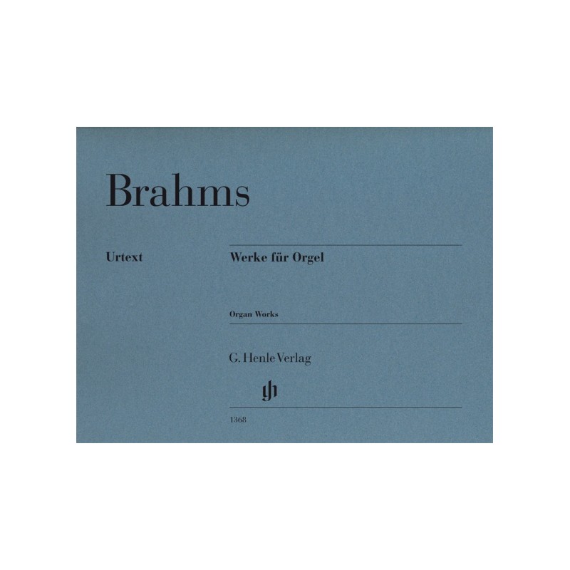 PARTITION BRAHMS OEUVRE POUR ORGUE HN1368 LE KIOSQUE A MUSIQUE