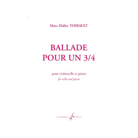 Ballade pour un 3/4 partition