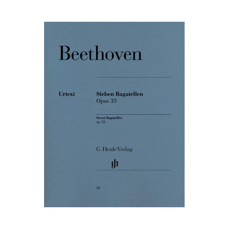 Beethoven 7 bagatelles opus 33 partition