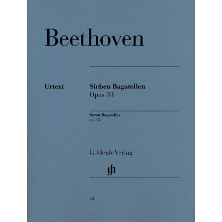 Beethoven 7 bagatelles opus 33 partition