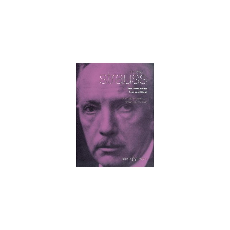 PARTITION RICHARD STRAUSS 4 DERNIERS LIEDER BH5300025 LE KIOSQUE A MUSIQUE PARTITION RICHARD STRAUSS 4 DERNIERS LIEDER BH5300025 LE KIOSQUE A MUSIQUE