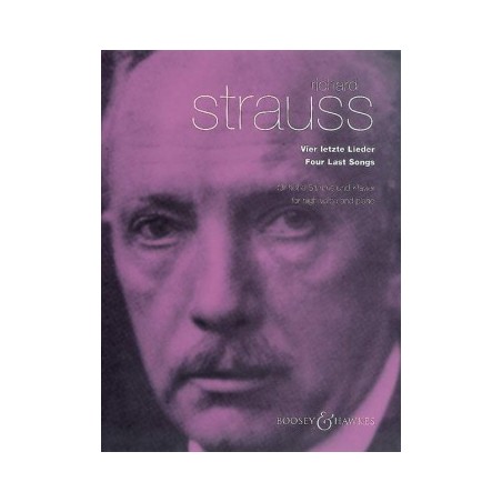 PARTITION RICHARD STRAUSS 4 DERNIERS LIEDER BH5300025 LE KIOSQUE A MUSIQUE