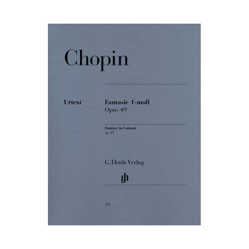 PARTITION PIANO CHOPIN FANTAISIE OPUS 49 HN321  LE KIOSQUE A MUSIQUE