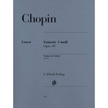 PARTITION PIANO CHOPIN FANTAISIE OPUS 49 HN321  LE KIOSQUE A MUSIQUE