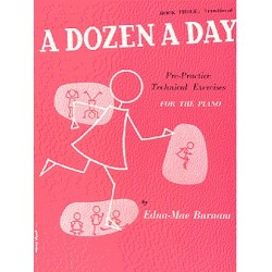 PARTITION PIANO A DOZEN A DAY VOLUME 3 ROSE LE KIOSQUE A MUSIQUE