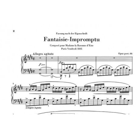 Chopin fantaisie impromptu partition