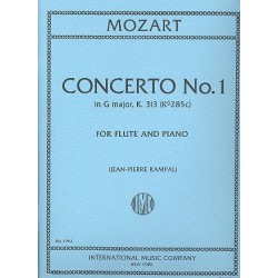 PARTITION MOZART CONCERTO FLUTE N°1 IMC1962 LE KIOSQUE A MUSIQUE