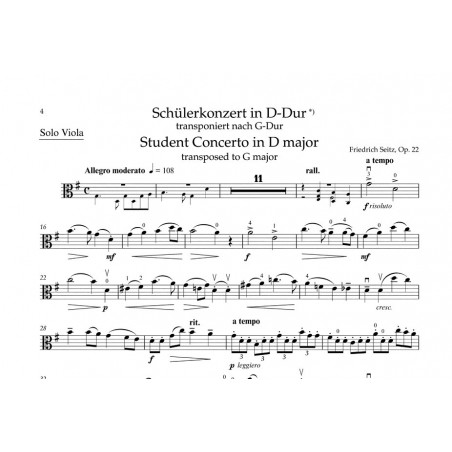 seitz concerto opus 22 partition alto