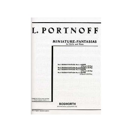 portnoff fantaisie russe n)2 partition violon