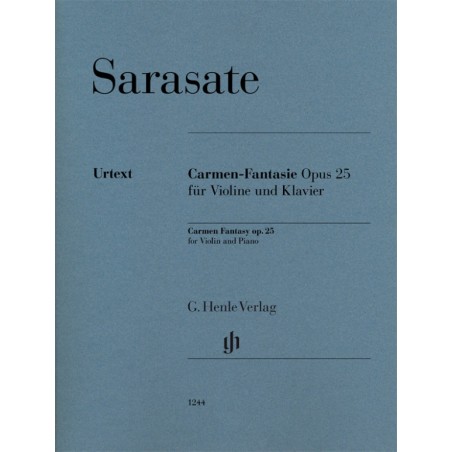 PARTITION CARMEN FANTAISIE de SARASATE HN1244 LE KIOSQUE A MUSIQUE