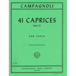 campagnoli 41 caprices partition alto