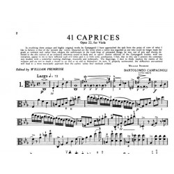 campagnoli 41 caprices partition alto