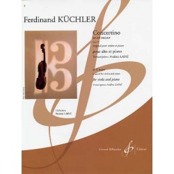 PARTITION ALTO KUCHLER OPUS 15 G9411B LE KIOSQUE A MUSIQUE