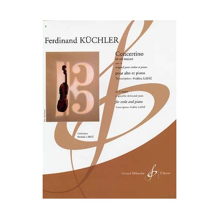 PARTITION ALTO KUCHLER OPUS 15 G9411B LE KIOSQUE A MUSIQUE