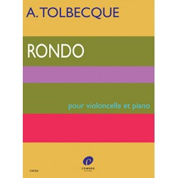 PARTITION VIOLONCELLE TOLBECQUE RONDO C05256 LE KIOSQUE A MUSIQUE