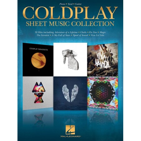 PARTITION COLDPLAY CHANT PIANO GUITARE HL00222686 LE KIOSQUE A MUSIQUE