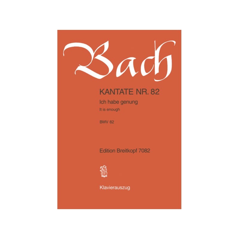 Bach cantate 82 partition