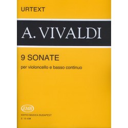 Partition Vivaldi sonates pour violoncelle