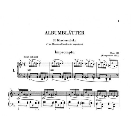 partition schumann albumblatter