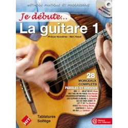 PARTITION JE DEBUTE LA GUITARE VOLUME 1 LE KIOSQUE A MUSIQUE