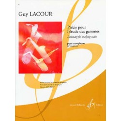 PARTITION SAXOPHONE PRECIS POUR L'ETUDE DES GAMMES GB2009 LE KIOSQUE A MUSIQUE