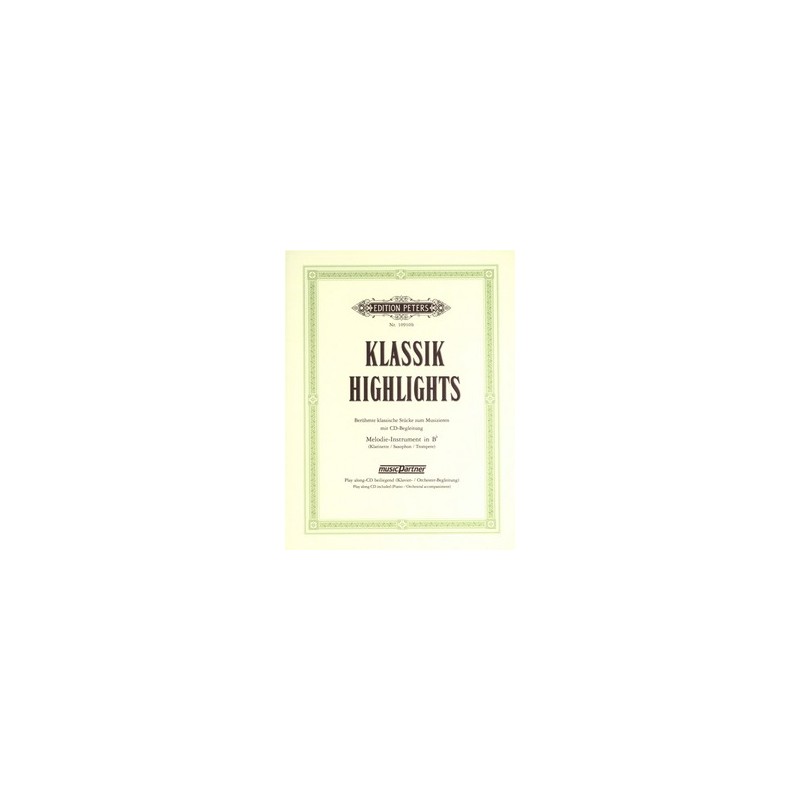 PARTITION KLASSIK HIGHLIGHTS EP10910B LE KIOSQUE A MUSIQUE