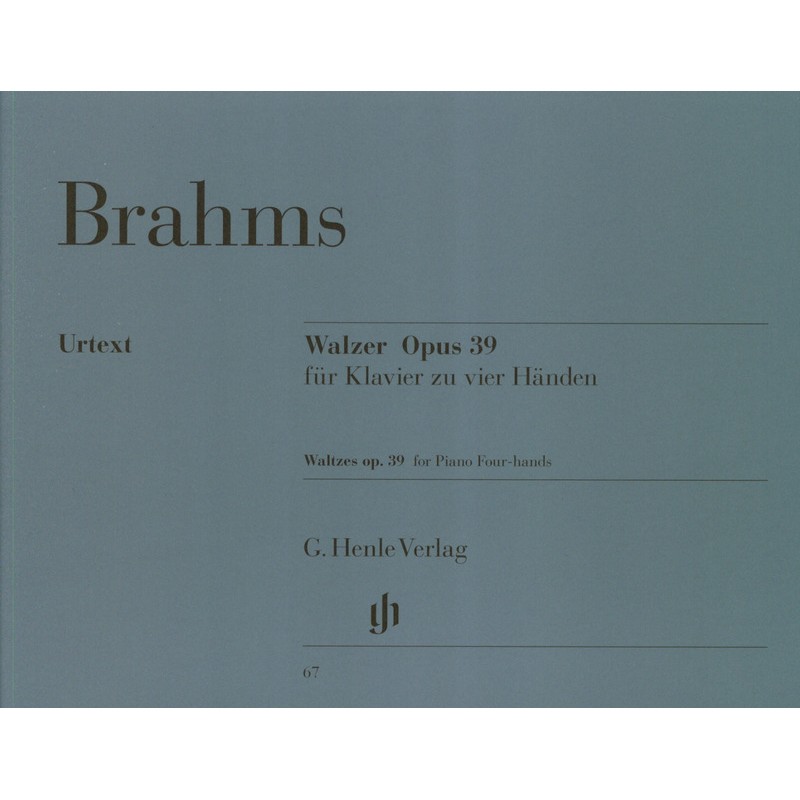 PARTITION PIANO 4 MAINS BRAHMS VALSES HN67 LE KIOSQUE A MUSIQUE