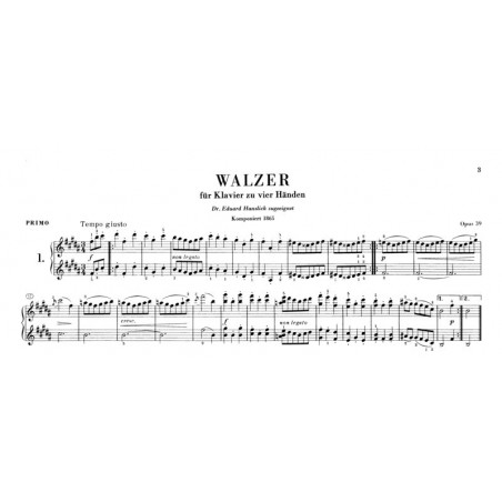 brahms valses partition piano 4 mains