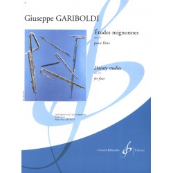 PARTITION FLUTE GARIBOLDI ETUDES MIGNONNES GB6633 LE KIOSQUE A MUSIQUE