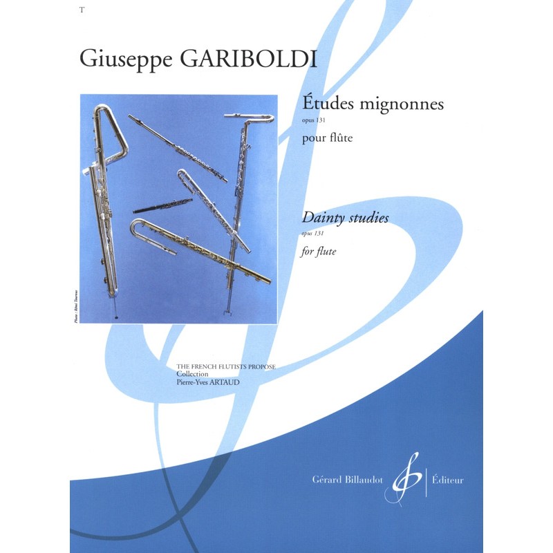 PARTITION FLUTE GARIBOLDI ETUDES MIGNONNES GB6633 LE KIOSQUE A MUSIQUE