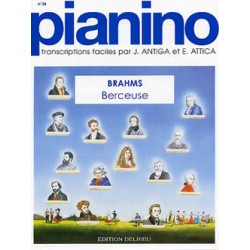 PARTITION PIANO PIANINO BRAHMS BERCEUSE LE KIOSQUE A MUSIQUE
