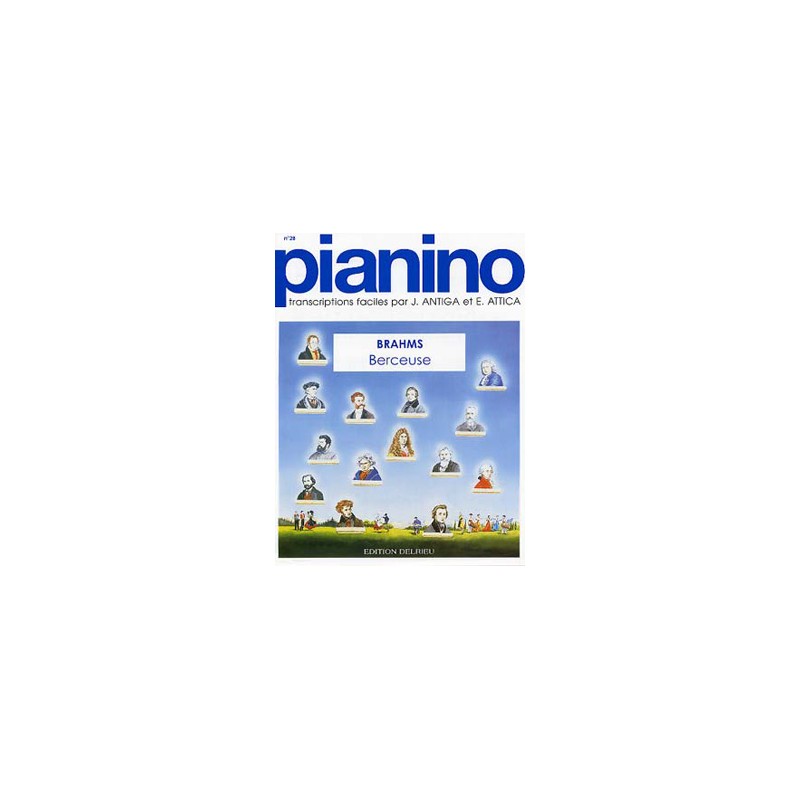 PARTITION PIANO PIANINO BRAHMS BERCEUSE LE KIOSQUE A MUSIQUE