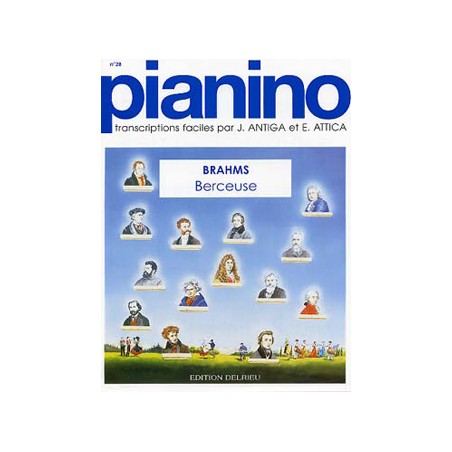 PARTITION PIANO PIANINO BRAHMS BERCEUSE LE KIOSQUE A MUSIQUE