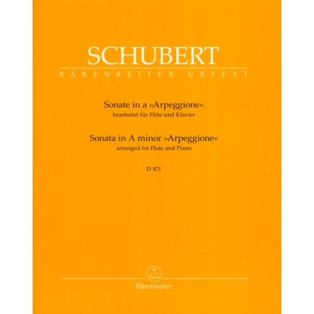 Sonate Arpeggione partition flûte