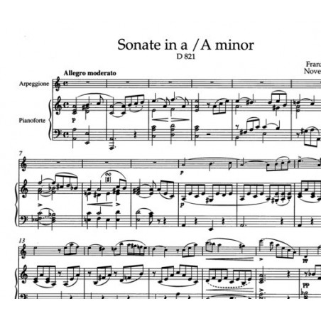 Sonate Arpeggione partition flûte