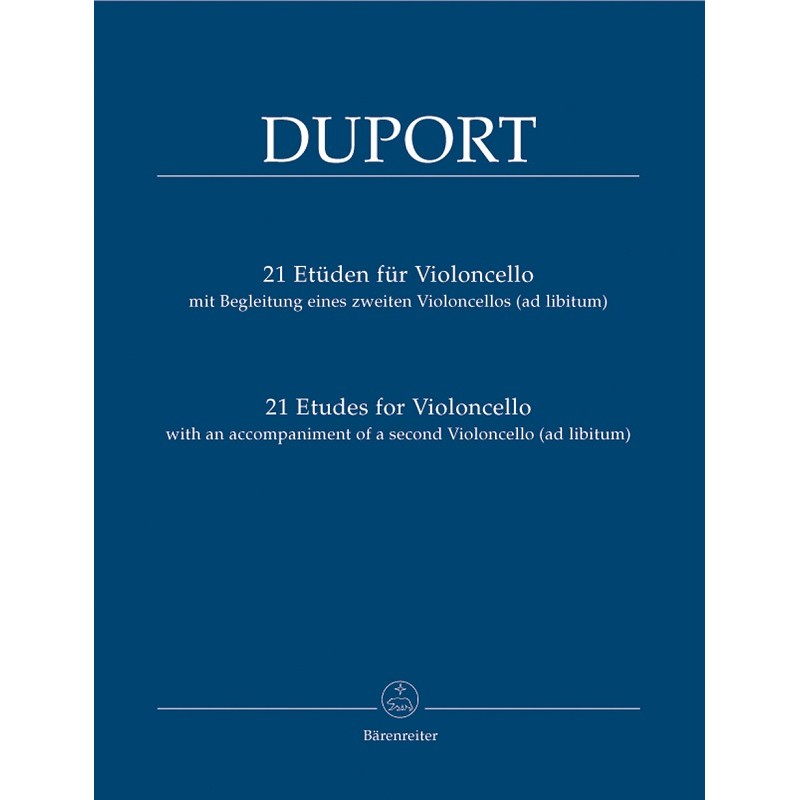 PARTITION VIOLONCELLE 21 ETUDES DE DUPORT BA6980 LE KIOSQUE A MUSIQUE PARTITION VIOLONCELLE 21 ETUDES DE DUPORT BA6980 LE KIOSQUE A MUSIQUE