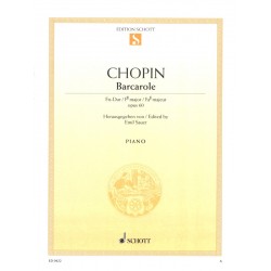 PARTITION PIANO CHOPIN BARCAROLE OPUS 60 ED0422 LE KIOSQUE A MUSIQUE