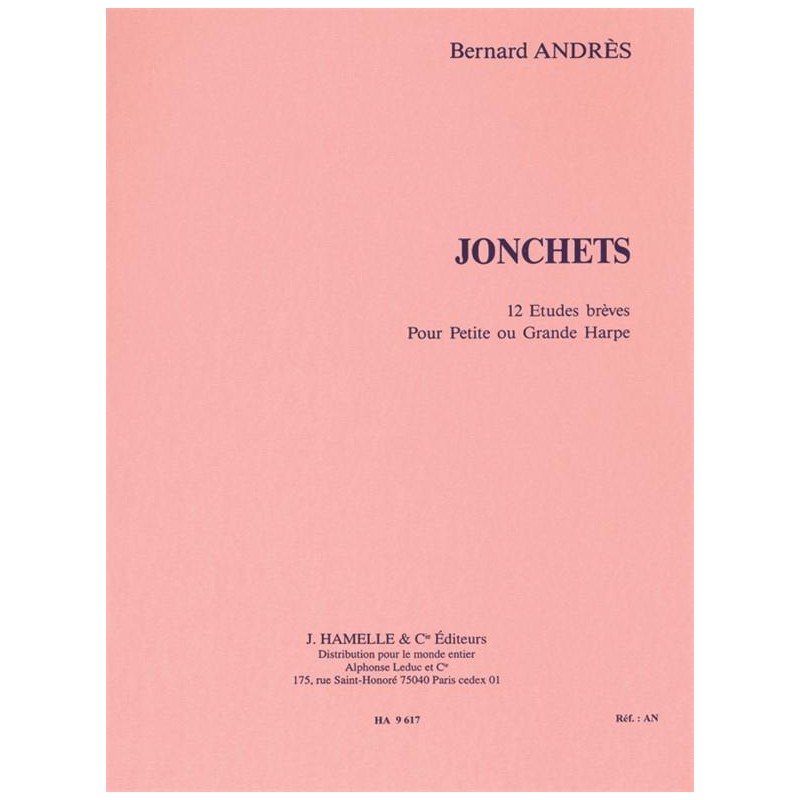 PARTITION HARPE JONCHETS HA009617 LE KIOSQUE A MUSIQUE PARTITION HARPE JONCHETS HA009617 LE KIOSQUE A MUSIQUE