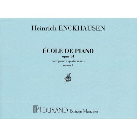 Enckhausen Ecole de piano à 4 mains partition