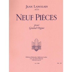 langlais 9 pieces pour grand orgue partition