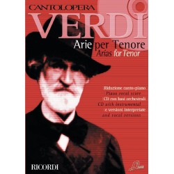 PARTITION VERDI ARIE PER TENORE CANTOLOPERA NR138726 LE KIOSQUE A MUSIQUE