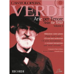 PARTITION ARIE PER TENOR VERDI CANTOLOPERA NR139836 LE KIOSQUE A MUSIQUE