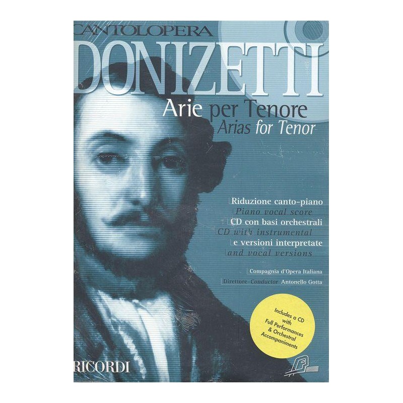 PARTIITION ARIE PER TENORE DONIZETTI CANTOLOPERA NR139603 LE KIOSQUE A MUSIQUE