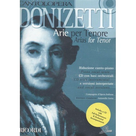 PARTIITION ARIE PER TENORE DONIZETTI CANTOLOPERA NR139603 LE KIOSQUE A MUSIQUE