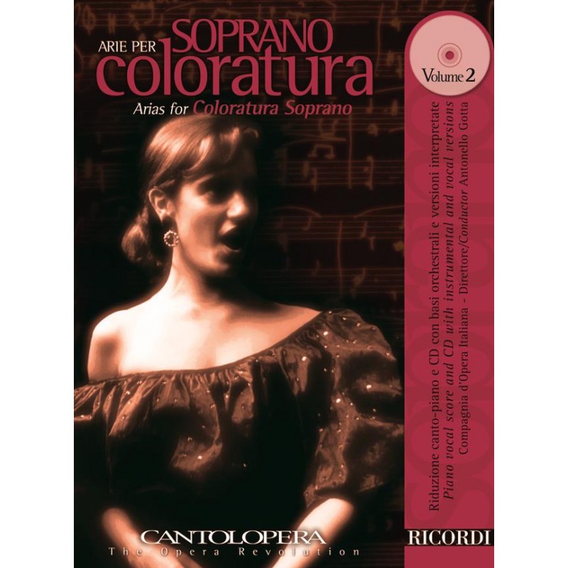 PARTITION ARIE PER SOPRANO COLORATURA CANTOLOPERA NR140131 LE KIOSQUE A MUSIQUE